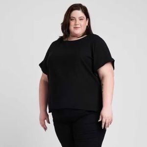 Universal Standard Rory Luxe Twill Boatneck Top